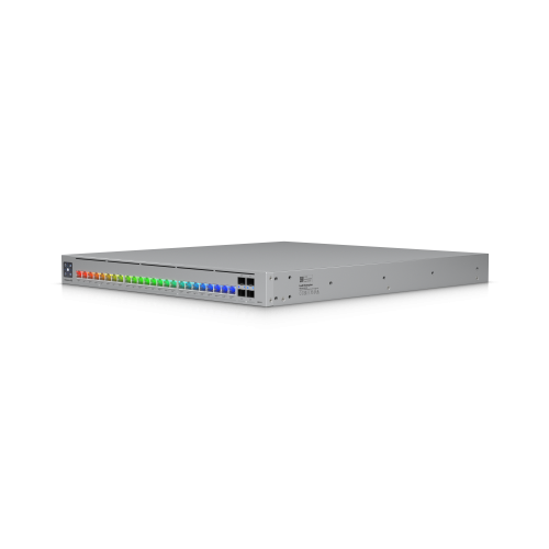 Коммутатор Ubiquiti ECS-24S-PoE-EU - (2) AC вход, Модули питания с горячей заменой, 30W, 60W