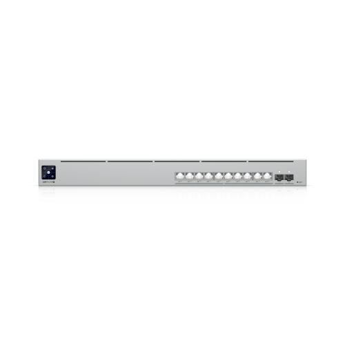 Коммутатор Ubiquiti USW-Pro-XG-10-PoE - суммарный бюджет poe 400W, AC вход, 30W