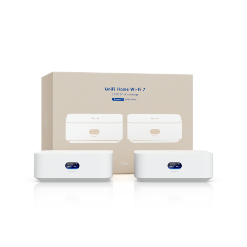 Маршрутизатор Ubiquiti UX7-2-EU - 802.11a/b/g/n/ac/ax/be (WiFi 6/6E, WiFi 7), 30+, 22W