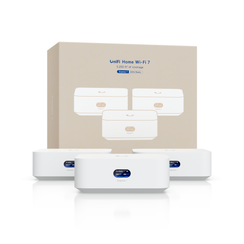 Маршрутизатор Ubiquiti UX7-3-US - 802.11a/b/g/n/ac/ax/be (WiFi 6/6E, WiFi 7), 30+, 22W