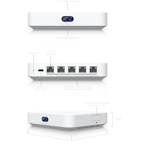 UBIQUITI шлюз Cloud Gateway Max 2 TB (Убикьюти)